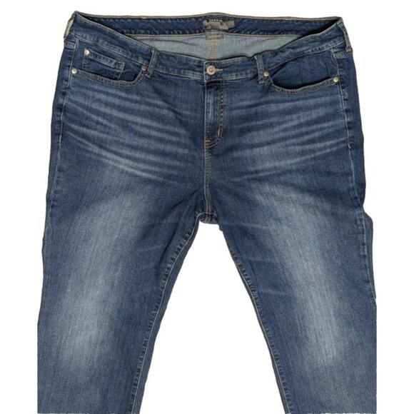 TORRID Mid-Rise Slim Boot Cut Jeans Vintage Stretch Medium Wash Size 24 XT - Picture 6 of 8